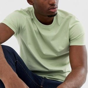 NWT Brave Soul Organic Cotton Tee, Green, Size L